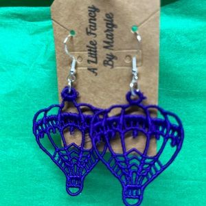 Hot air balloon earrings